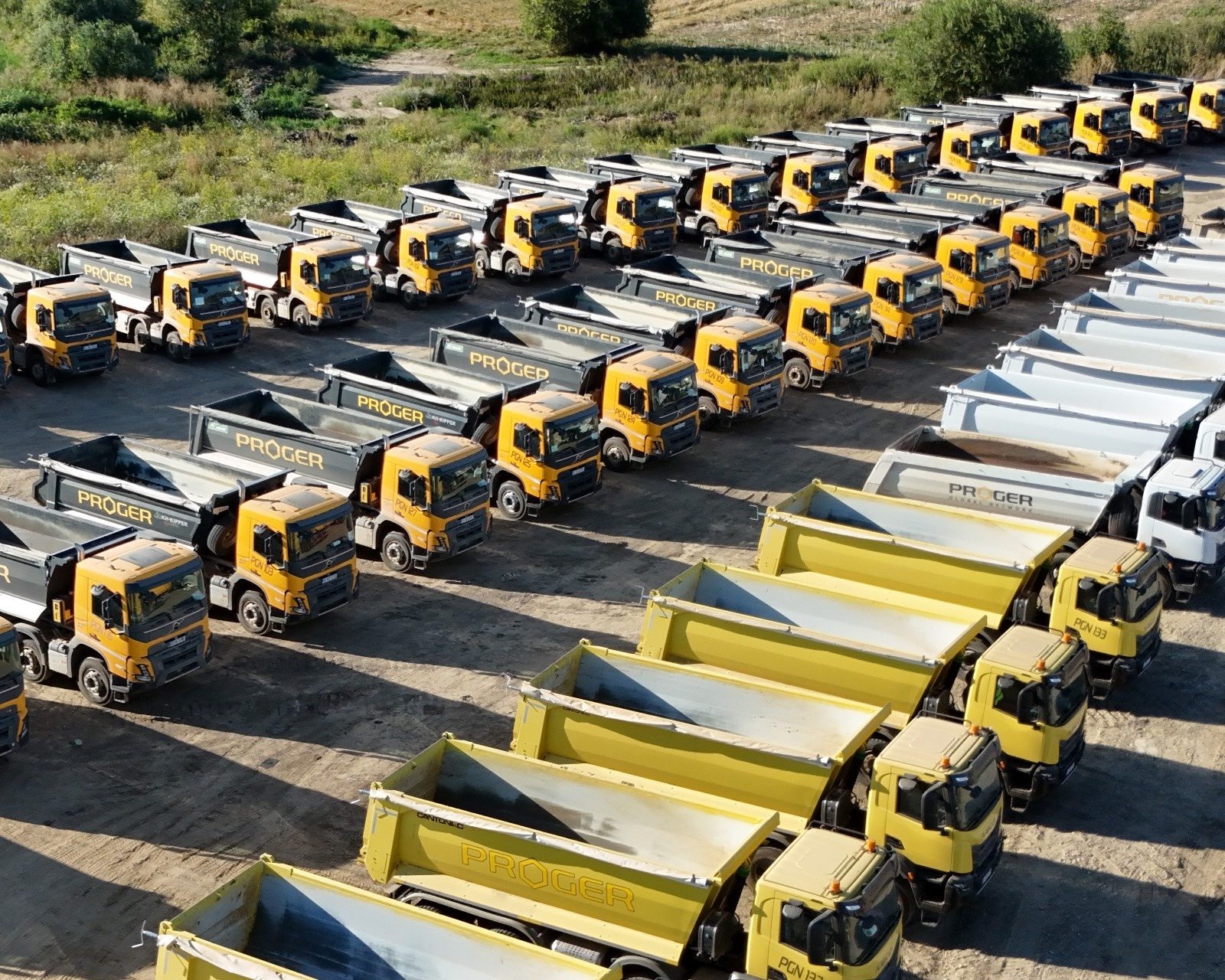 PROGER truck fleet mobilized for the A0 North works